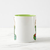 Niedliches Osterhühnchen Zweifarbige Tasse (Mittel)