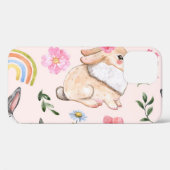 Niedliches Osterkaninchen-Muster Case-Mate iPhone Hülle (Rückseite (Horizontal))