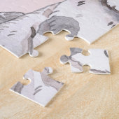 Niedliches Osterkaninchen-Muster Puzzle (Seite)