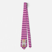 Niedliches Osterlamm Abstrakte mehrfarbige Design- Krawatte (Vorderseite)