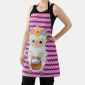 Niedliches Osterlamm Abstrakte mehrfarbige Schürze (InSitu)