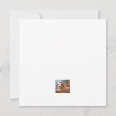 Niedliches Osterlamm mit Blume - Ostern Karte (Rückseite)