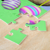 Niedliches Osterlamm und Eier Puzzle (Seite)