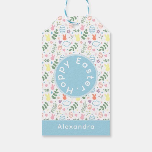 Niedliches Ostermittel Geschenkanhänger (Rückseite)