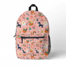 Niedliches Ostermuster für Hunde auf rosa