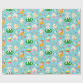 Niedliches Ostermuster Geschenkpapier (Flach)