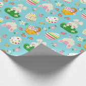 Niedliches Ostermuster Geschenkpapier (Ecke)
