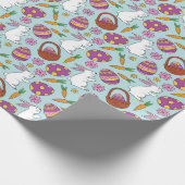Niedliches Ostermuster Geschenkpapier (Ecke)