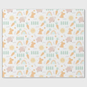 Niedliches Ostermuster Geschenkpapier (Flach)