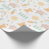 Niedliches Ostermuster Geschenkpapier (Ecke)