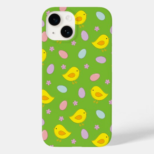 Niedliches Ostermuster Hühner Eier nach Maß Case-Mate iPhone Hülle (Rückseite)