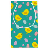 Niedliches Ostermuster Hühner Eier nach Maß Kleine Geschenktüte (Rückseite)
