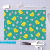 Niedliches Ostermuster Hühner Eier nach Maß Seidenpapier (Handwerk)