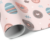 Niedliches Ostermuster-Papier Geschenkpapier (Rolleneckpunkt)