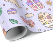Niedliches Ostermuster-Papier Geschenkpapier (Rolleneckpunkt)