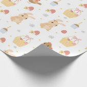 Niedliches Ostermuster-Papier Geschenkpapier (Ecke)