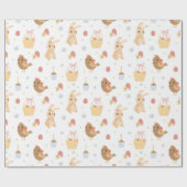Niedliches Ostermuster-Papier Geschenkpapier (Flach)