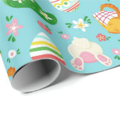 Niedliches Ostermuster-Papier Geschenkpapier (Rolleneckpunkt)