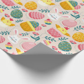 Niedliches Ostermuster-Papier Geschenkpapier (Ecke)