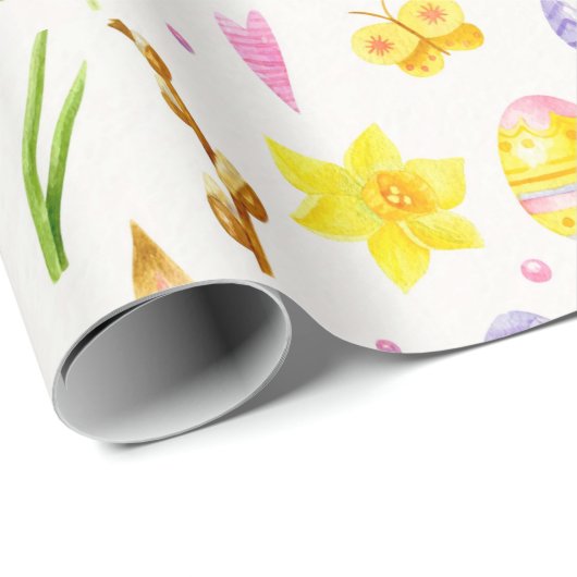 Niedliches Ostermuster-Papier Geschenkpapier (Rolleneckpunkt)