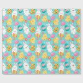 Niedliches Ostermuster-Papier Geschenkpapier (Flach)