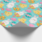Niedliches Ostermuster-Papier Geschenkpapier (Ecke)