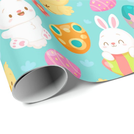 Niedliches Ostermuster-Papier Geschenkpapier (Rolleneckpunkt)
