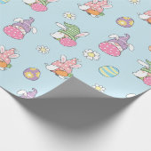 Niedliches Ostermuster-Papier Geschenkpapier (Ecke)