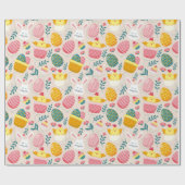 Niedliches Ostermuster-Papier Geschenkpapier (Flach)