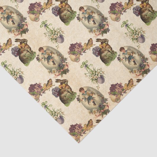 Niedliches Ostermuster Party Seidenpapier (Ausschnitt)