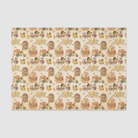 Niedliches Ostermuster Party Seidenpapier (Vorderseite)