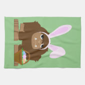 Niedliches Ostern Bigfoot Geschirrtuch (Horizontal)