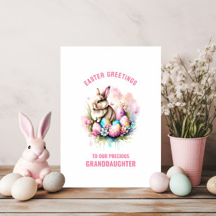 Niedliches Ostern Bunny Grandtochter Gruß Karte