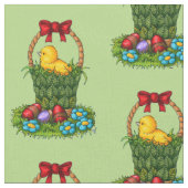 Niedliches Ostern-Huhn Stoff (Nahaufnahme)