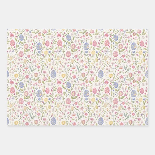 Niedliches Osterpapier Geschenkpapier Set (Vorderseite 2)