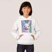 Niedliches Ostersonnendesign in Pastellfarben Hoodie (Vorne ganz)