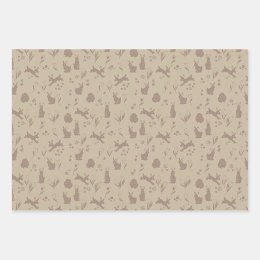 Niedliches Ostersonnenkaninchen Geschenkpapier Set (Vorderseite 2)