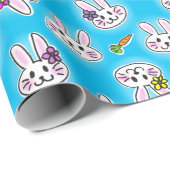 Niedliches Ostersonnenmuster Geschenkpapier (Rolleneckpunkt)