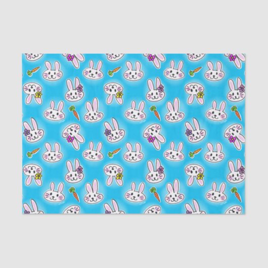 Niedliches Ostersonnenmuster Seidenpapier (Vorderseite)