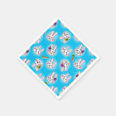 Niedliches Ostersonnenmuster Serviette (Ecke)