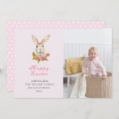 Niedliches Ostersonniges Foto Feiertagskarte (Vorne/Hinten)