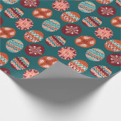 Niedliches Osterwackelpapier mit Ostereiern Geschenkpapier (Ecke)