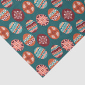 Niedliches Osterwackelpapier mit Ostereiern Seidenpapier (Detail)