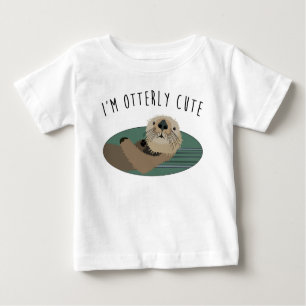 Niedliches Otter-Baby-T-Shirt Baby T-shirt