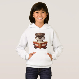 Niedliches Otter Book Lover Hoodie