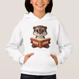 Niedliches Otter Book Lover Hoodie