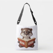 Niedliches Otter Book Lover Tragetaschen Mit Langen Trägern (Vorderseite)