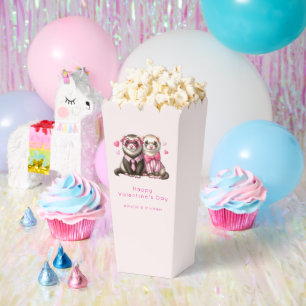 Niedliches Otter Couple in Liebe Geschenkschachtel