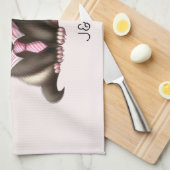 Niedliches Otter Couple in Liebe Geschirrtuch (Viertel Falte)