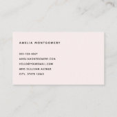 Niedliches Otter Couple in Liebe Visitenkarte (Rückseite)